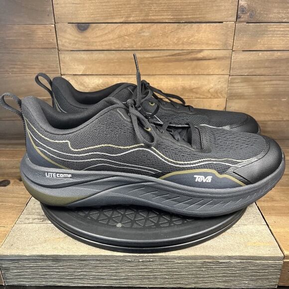 Teva Mens Size 13 Trail Winder Low Black Anthracite Lace Up Athletic Sneakers - Picture 1 of 10